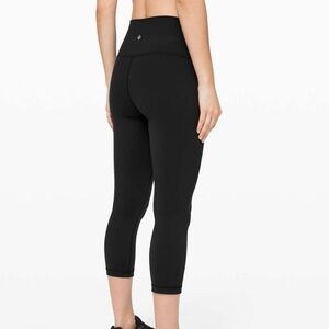 851. lululemon athletica Wunder Under High Rise Cropped Black Leggings